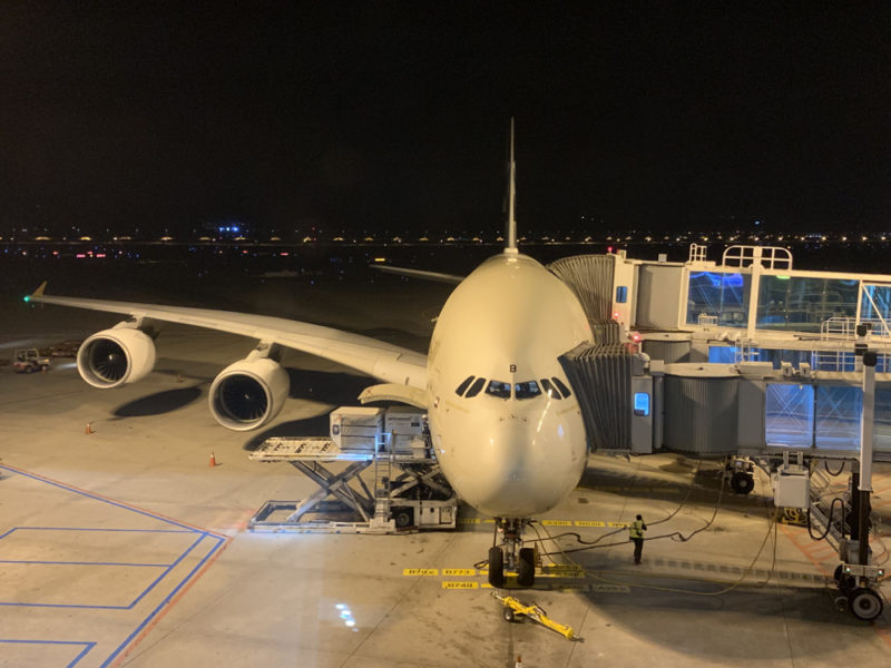 an airplane at an airport
