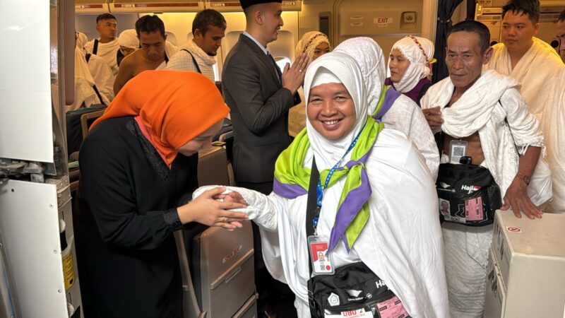 a group of people in a plane