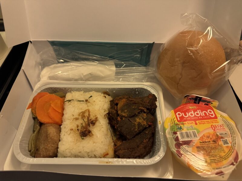 a tray of food in a box