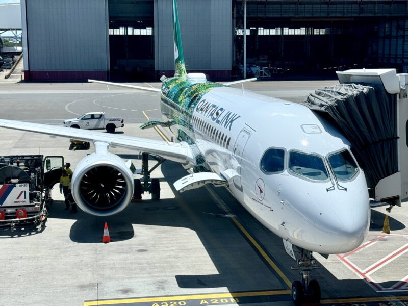 a plane on the tarmac