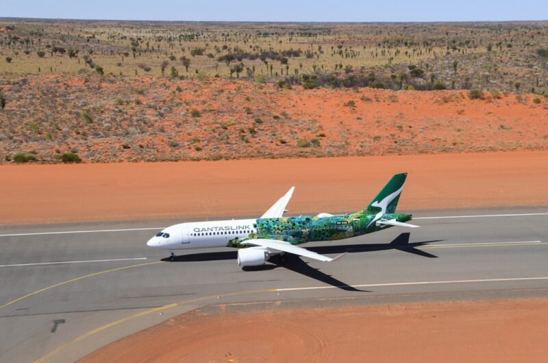 an airplane on a runway