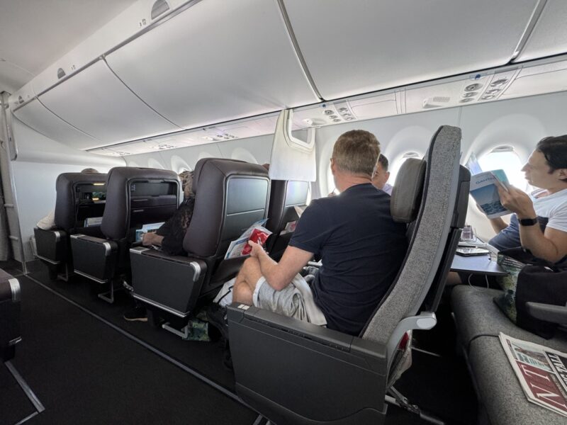 people sitting in a plane