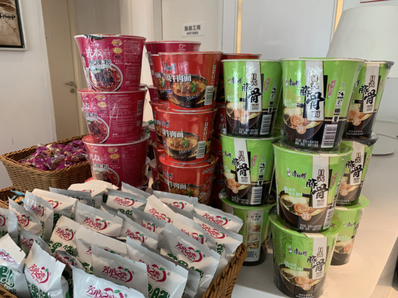 a stack of food containers