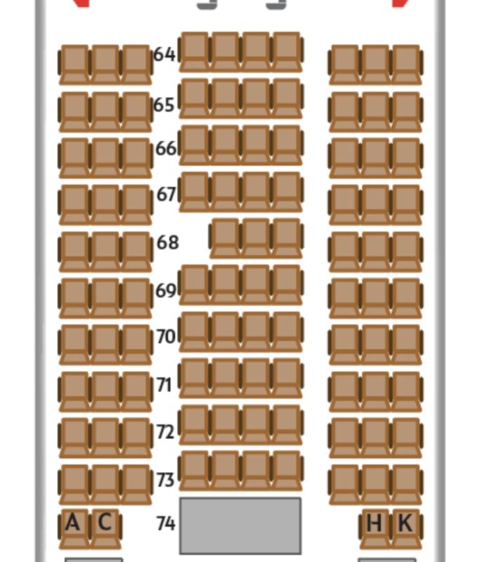 a seat of an airplane