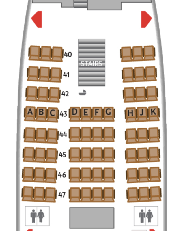 a seat of an airplane